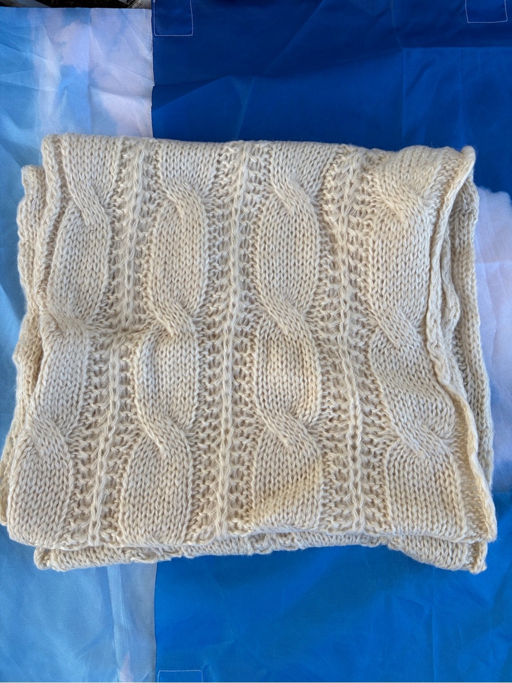 Unisex Large warm knitted long winter scarf